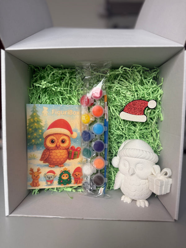 FiguriBox – Božićna Sova za Bojanje