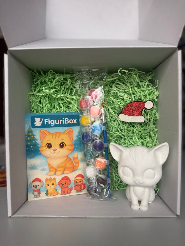 FiguriBox – Božićna Mačka za Bojanje